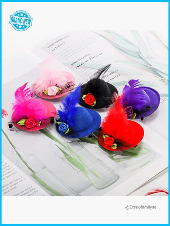 18 Pack Mini Hat Clips Tea Party Fascinator Hair Barrette Hairpin Accessory main image 5